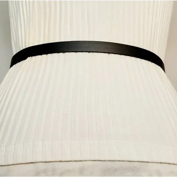 💎Rhinestone Studded Washer Ring Buckle Skinny Belt Adjustable Medium To Small - Picture 4 of 12